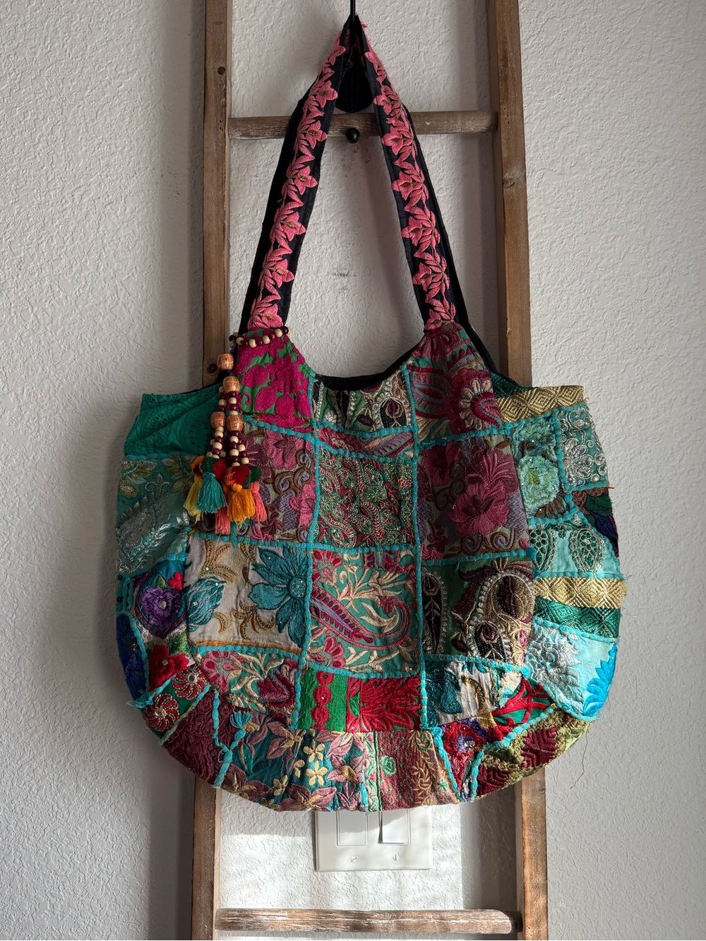 Tribe Azure Fair Trade Large Tote Bag